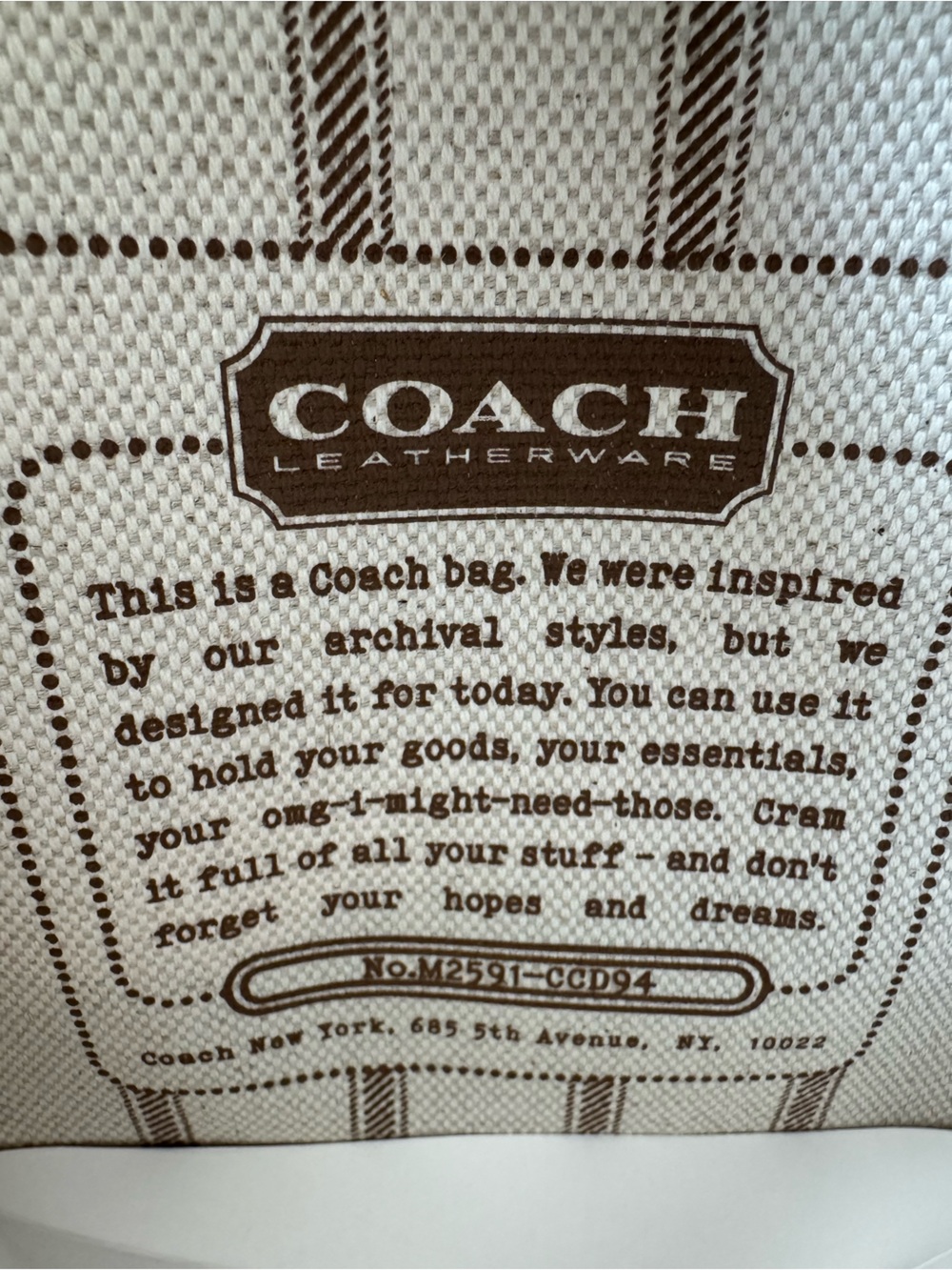 NWT Coach Taxi Pink Signature Canvas Tote with Brown Leather Accents - Picture 7 of 9